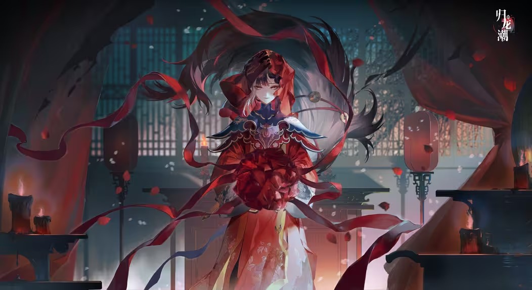 Zhusha in a wedding outfit